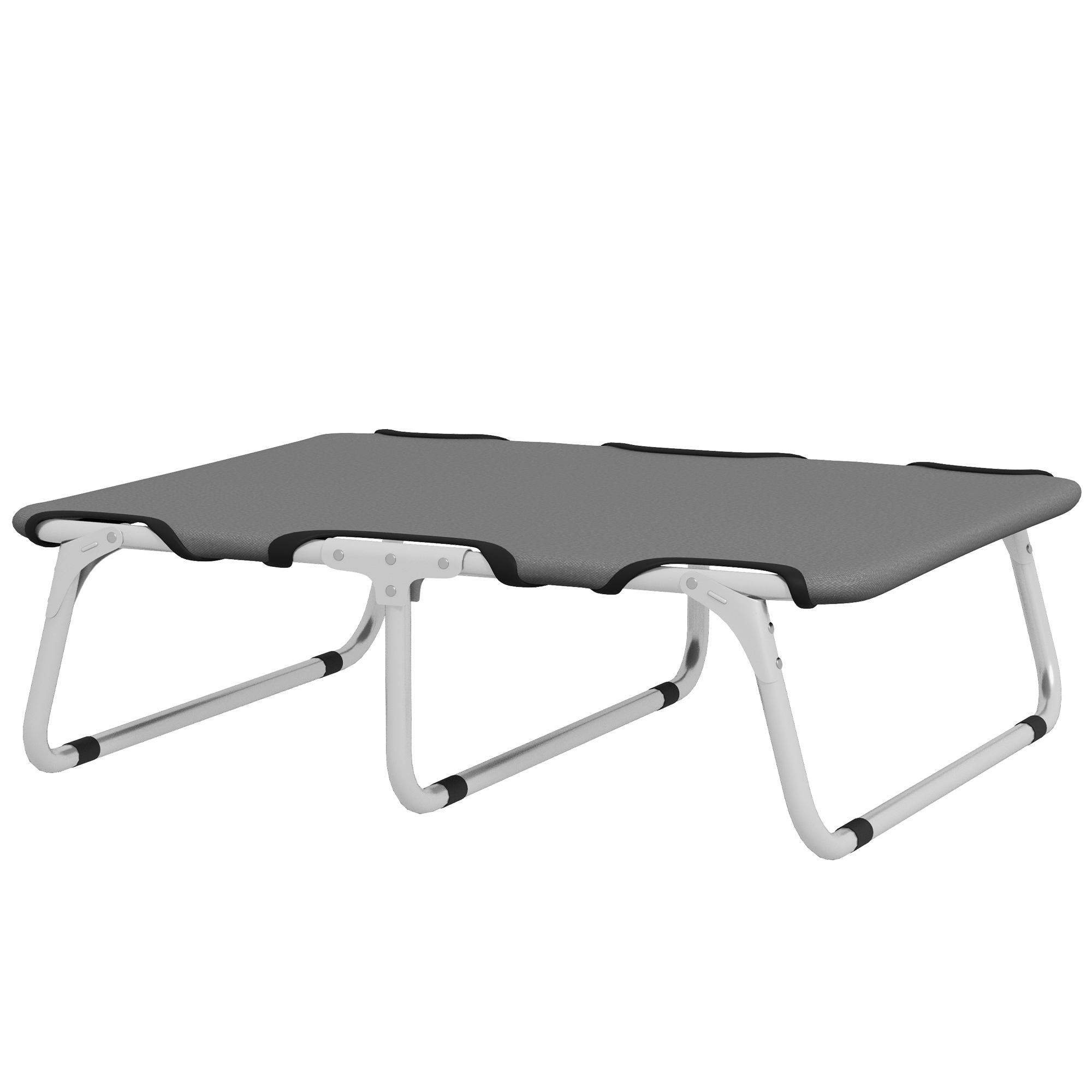 Hundebett, klappbar, robust & komfortabel, bis 10kg, 71x58x20cm, Grau