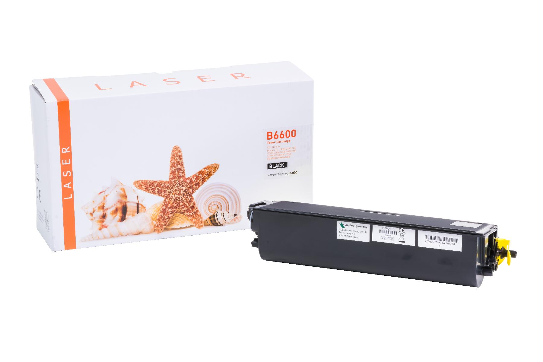 TN6600 alternativ Toner schwarz für Brother / TN6600 / 6.000 Seiten