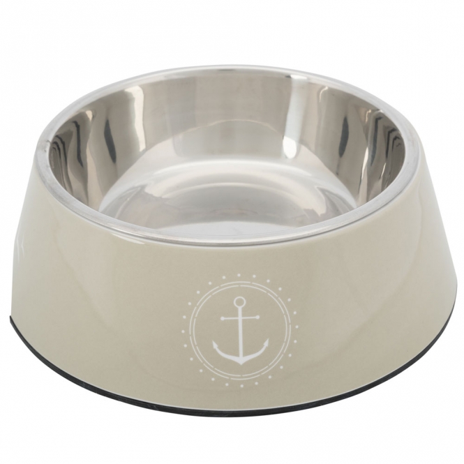 Trixie BE NORDIC Napf aus Melamin und Edelstahl - sand - 0,2 l/ø 14 cm Trixie BE NORDIC Napf aus Melamin und Edelstahl - sand - 0,8 l/ø 22 cm