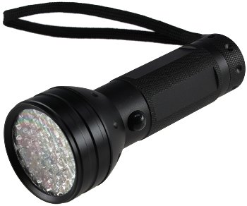 LED-Taschenlampe mit 51 UV LEDs, Schwarzlicht, ØxL 55x145mm