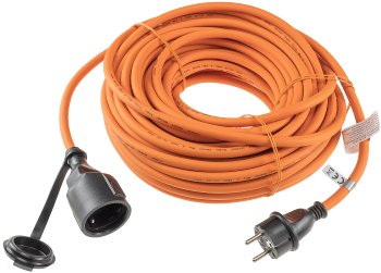 Verlängerungskabel 25m, IP44, Orange, H07RN-F 3G1,5 , Stecker / Kupplung