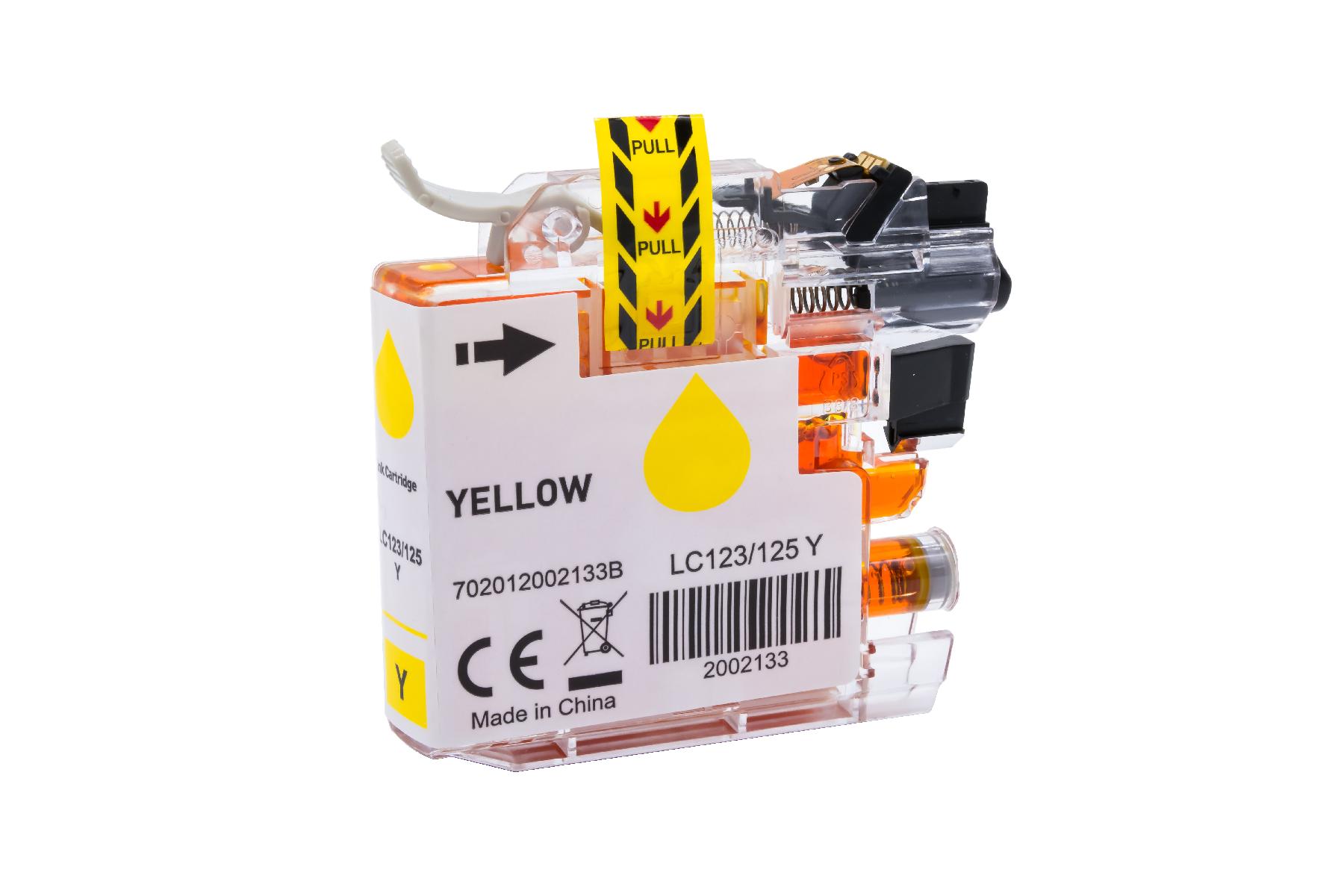 LC125XLY alternativ Tinte yellow für Brother / LC125Y / 16,6ml