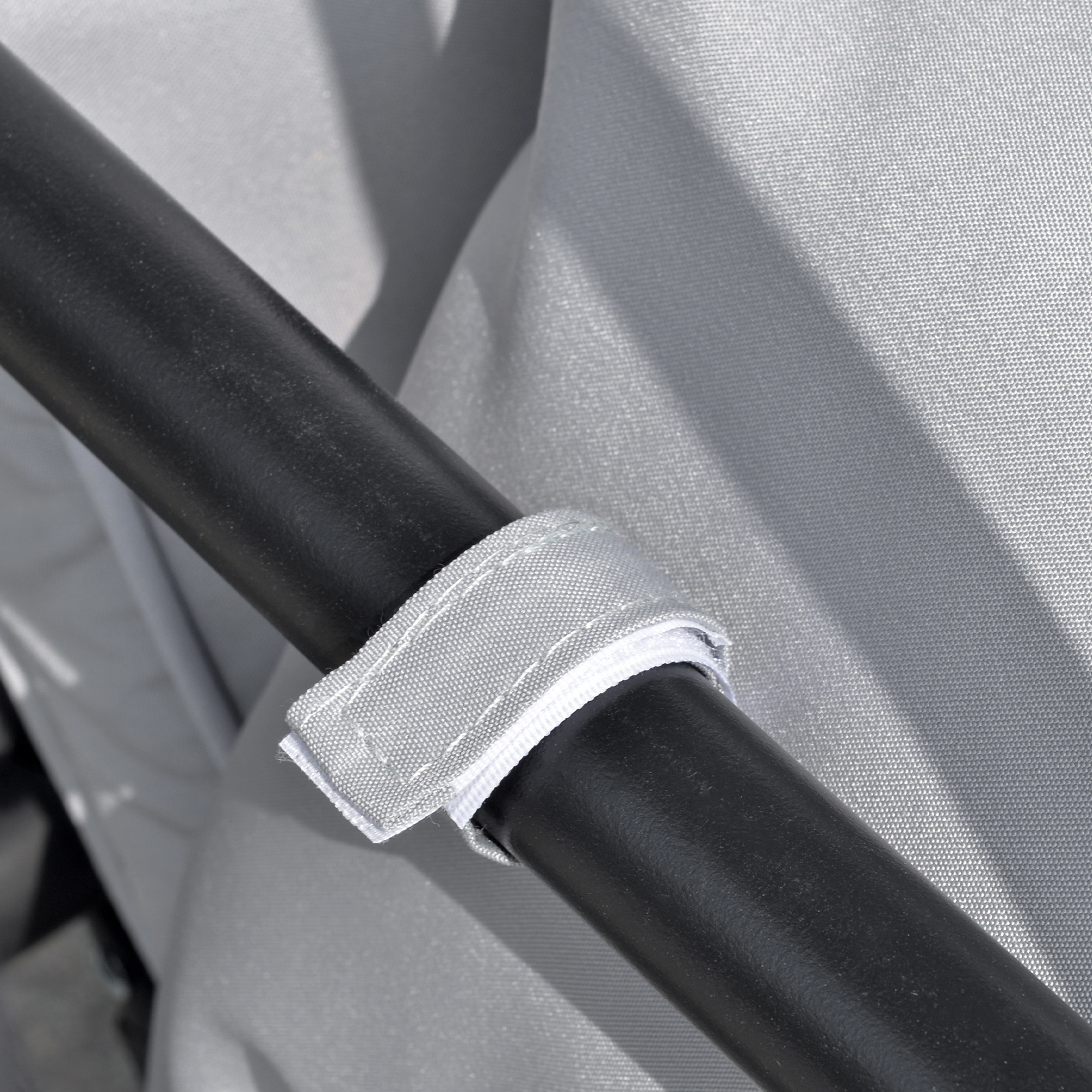 Hollywoodschaukel Gartenschaukel Schaukel Schaukelbank mit Liege-Funktion, 3 Sitzer, Metall+Polyester, Grau, 209 x 114 x 170 cm