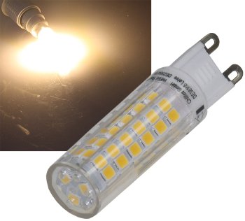 LED Stiftsockel G9, 6W, 590lm, 3000k, 330°, 230V, warmweiß LED Stiftsockel G9, 6W, 590lm, 3000k, 330°, 230V, warmweiß