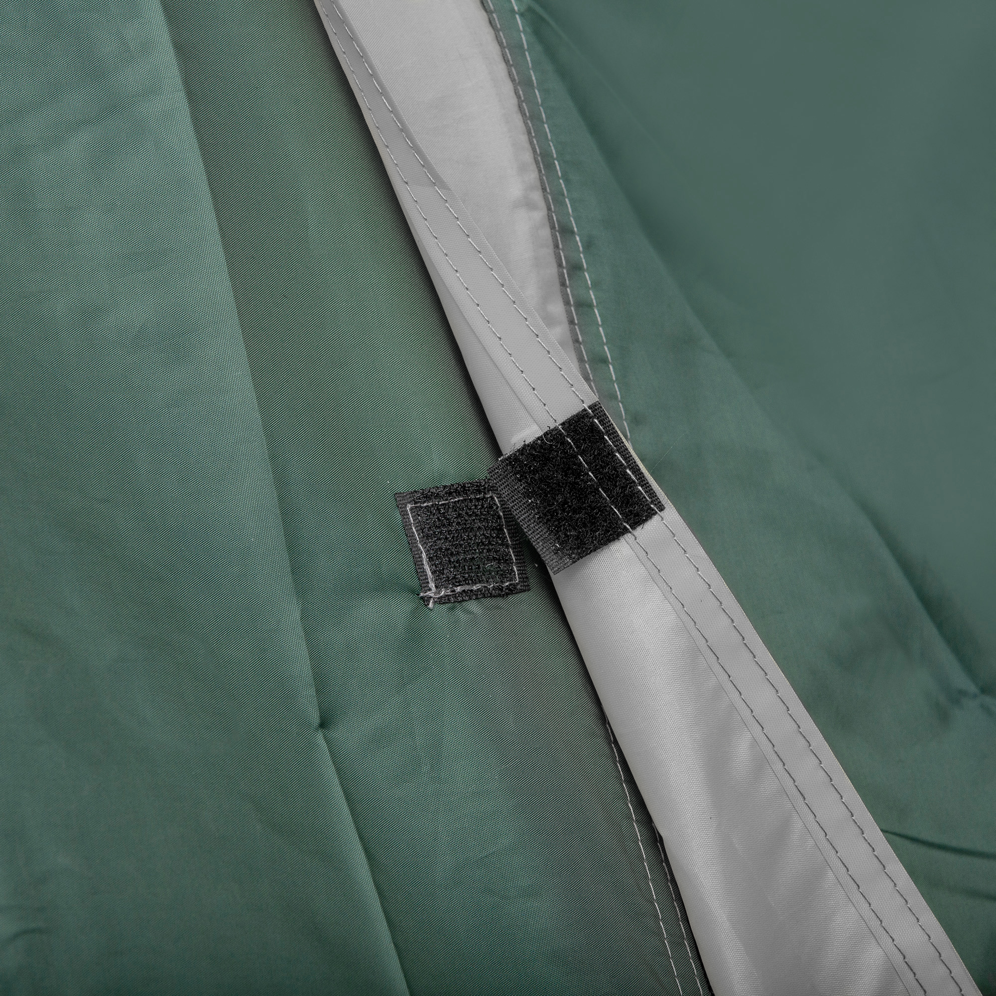 2-Personen-Campingzelt, Netzöffnungen, Lampenhaken, Tragetasche, Grau+Gelb