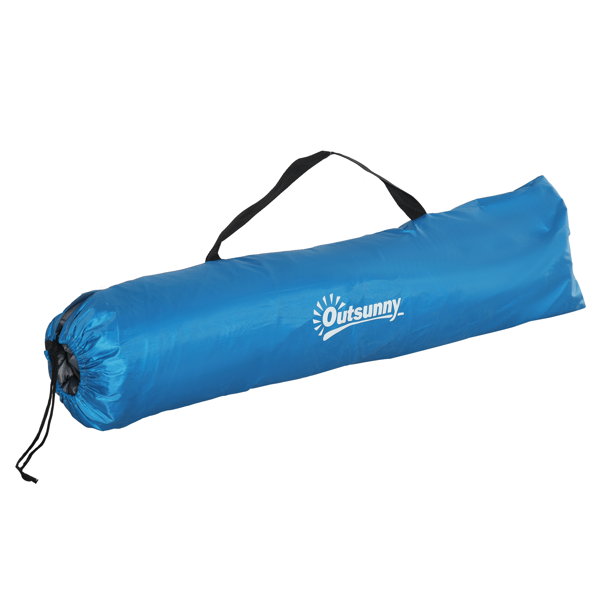 Pop-up-Strandzelt, Fiberglasrahmen, 4 Taschen, Netzfenster, flexibel, Blau