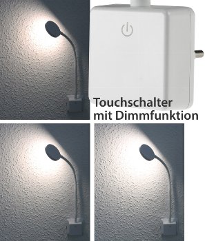 LED Steckdosenleuchte "CT-SEL" Weiß, 4Watt, dimmbar, 4000k, 300 Lumen