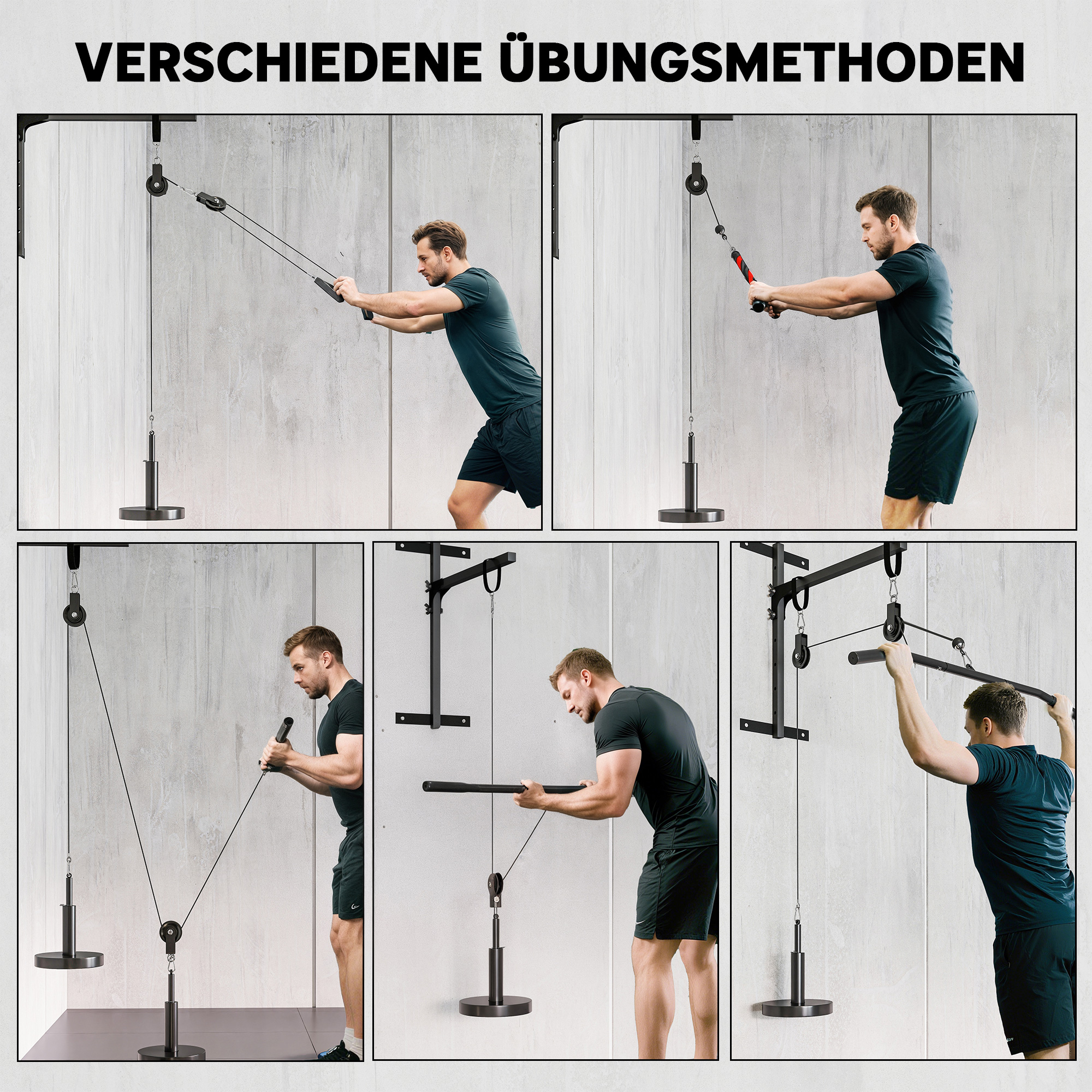 Kabelzug-Pulley-System für das Armkrafttraining