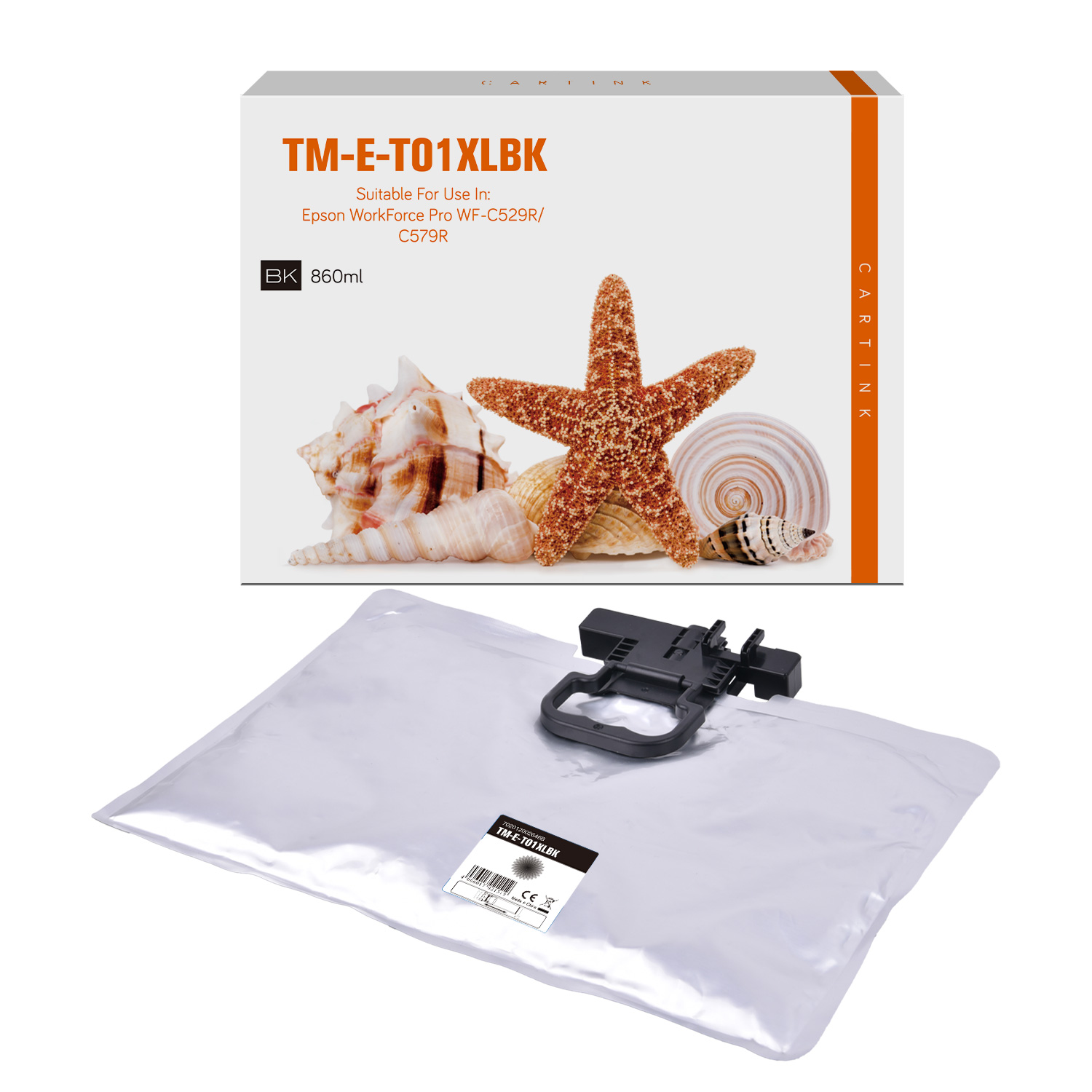 T01XLBK alternativ Seestern Tinte black für Epson  / C13T01D100 / 50.000 Seiten