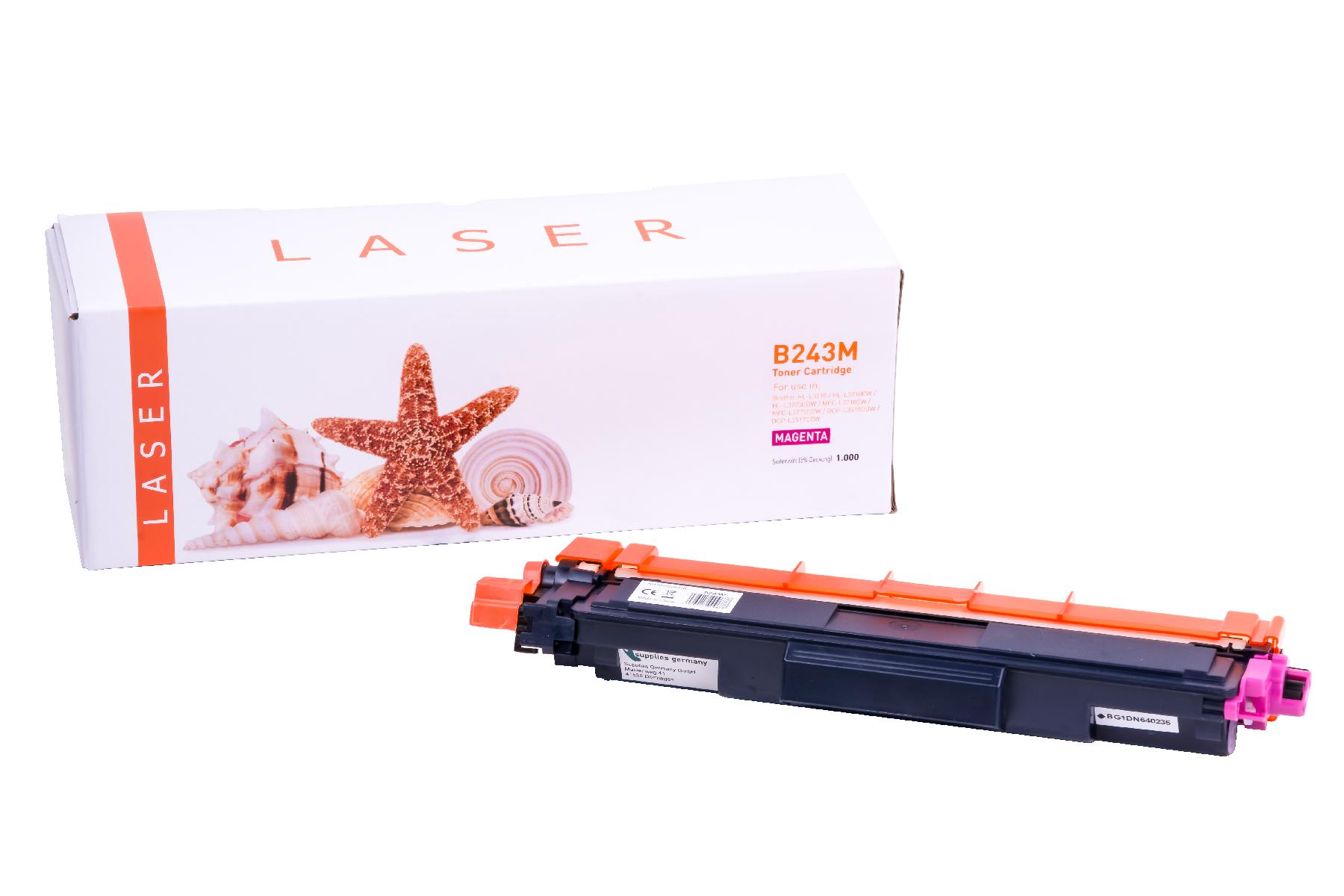 TN243M alternativ Toner Magenta für Brother / TN243M / 1.000 Seiten