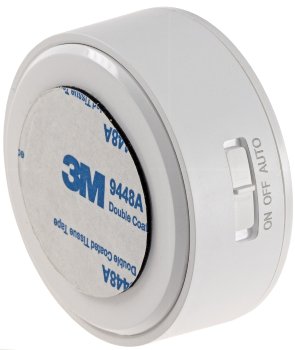 LED Nachtlicht mit Bewegungsmelder / Akku, Dämmerungssensor, 2700k