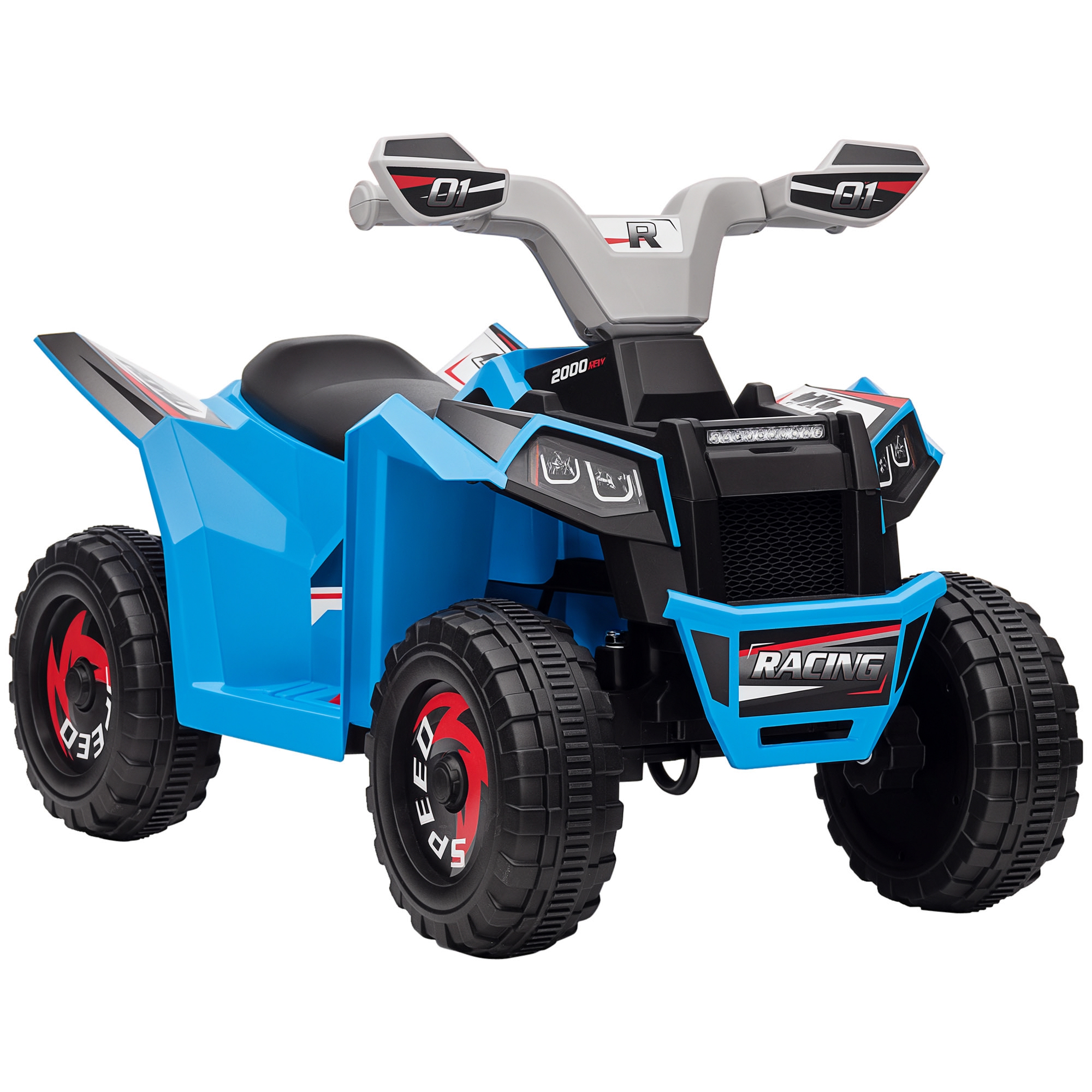 Kinderquad, 2,5 km/h, Vorwärts- & Rückwärtsgang, für 18-36 Monate, Blau