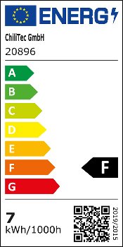 LED-Einbauleuchte "COB-7", 7W, 550lm, 3000K, 75°, Ø109xT47mm, Rahmen weiß