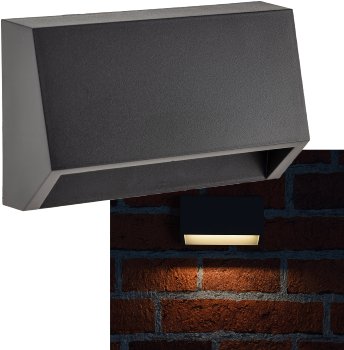 LED Wandleuchte "KWL-98", Anthrazit, IP65, 1,5W, 110Lm, Kunststoff, warmweiß LED Wandleuchte "KWL-98", Anthrazit, IP65, 1,5W, 110Lm, Kunststoff, warmweiß