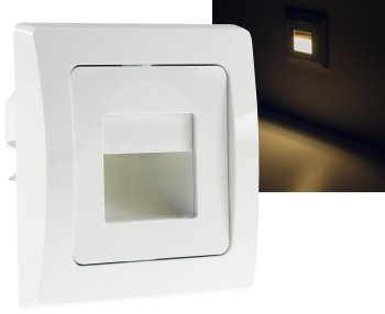 DELPHI LED-Einbauleuchte "COB" weiß, 80x80mm, 3000k, warmweiß, 55 Lumen DELPHI LED-Einbauleuchte "COB" weiß, 80x80mm, 3000k, warmweiß, 55 Lumen
