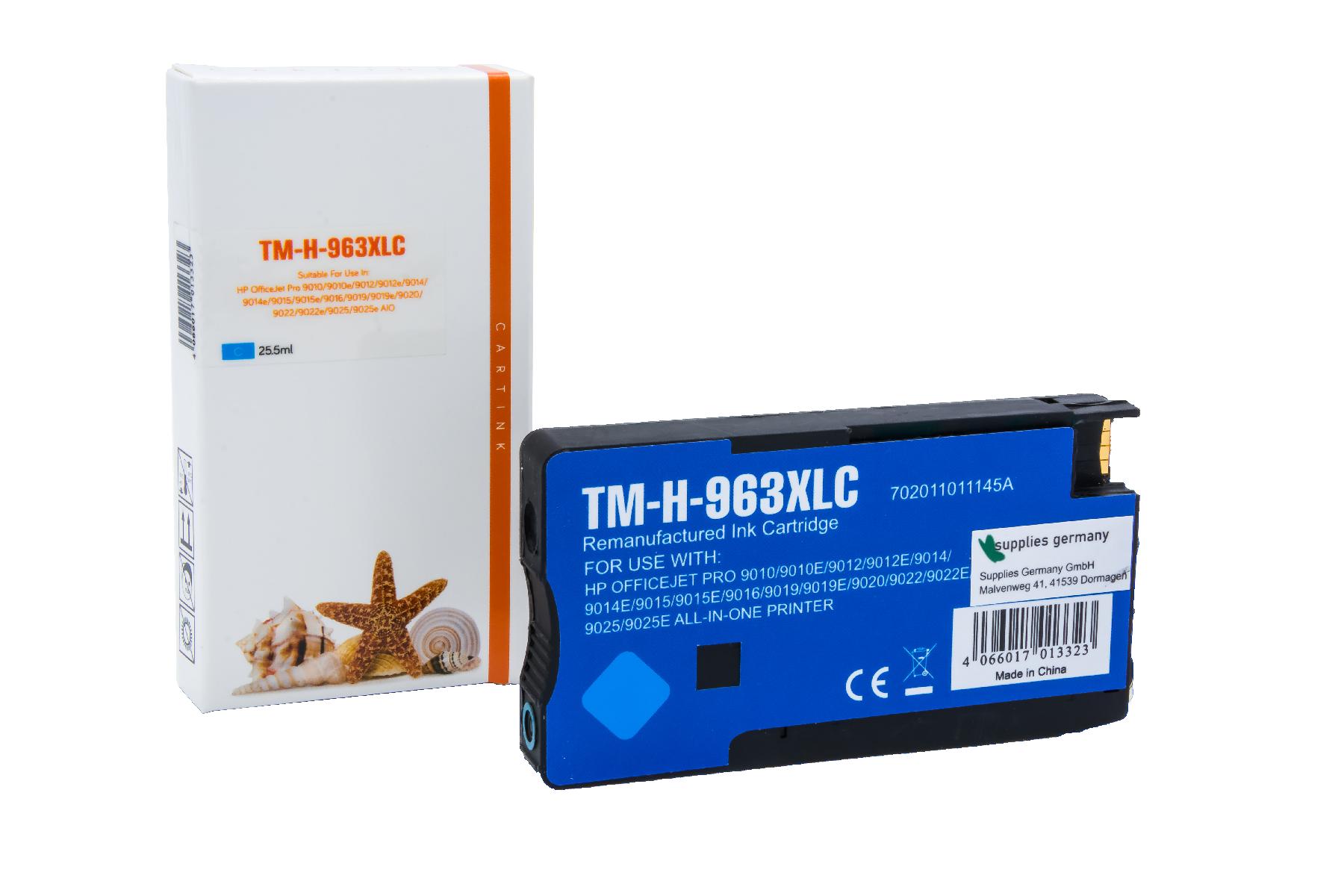 963XLC Refill Tinte cyan für Hp / 3JA27AE / 25,5ml