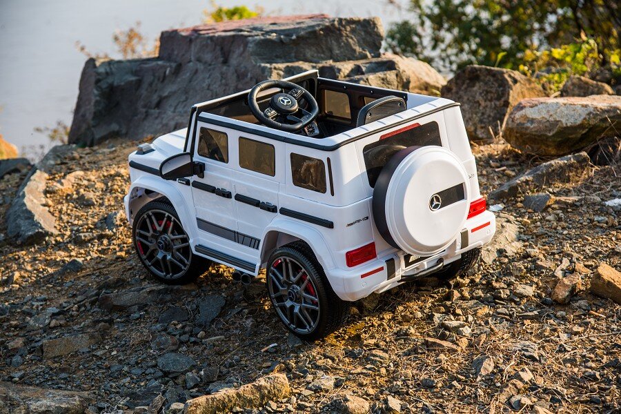Kinderfahrzeug Mercedes G63 AMG - weiß