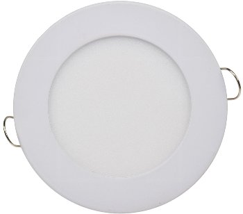 LED Licht-Panel "QCP-12R", Ø 12cm, 230V, 6W, 503 Lumen, 2900K / warmweiß