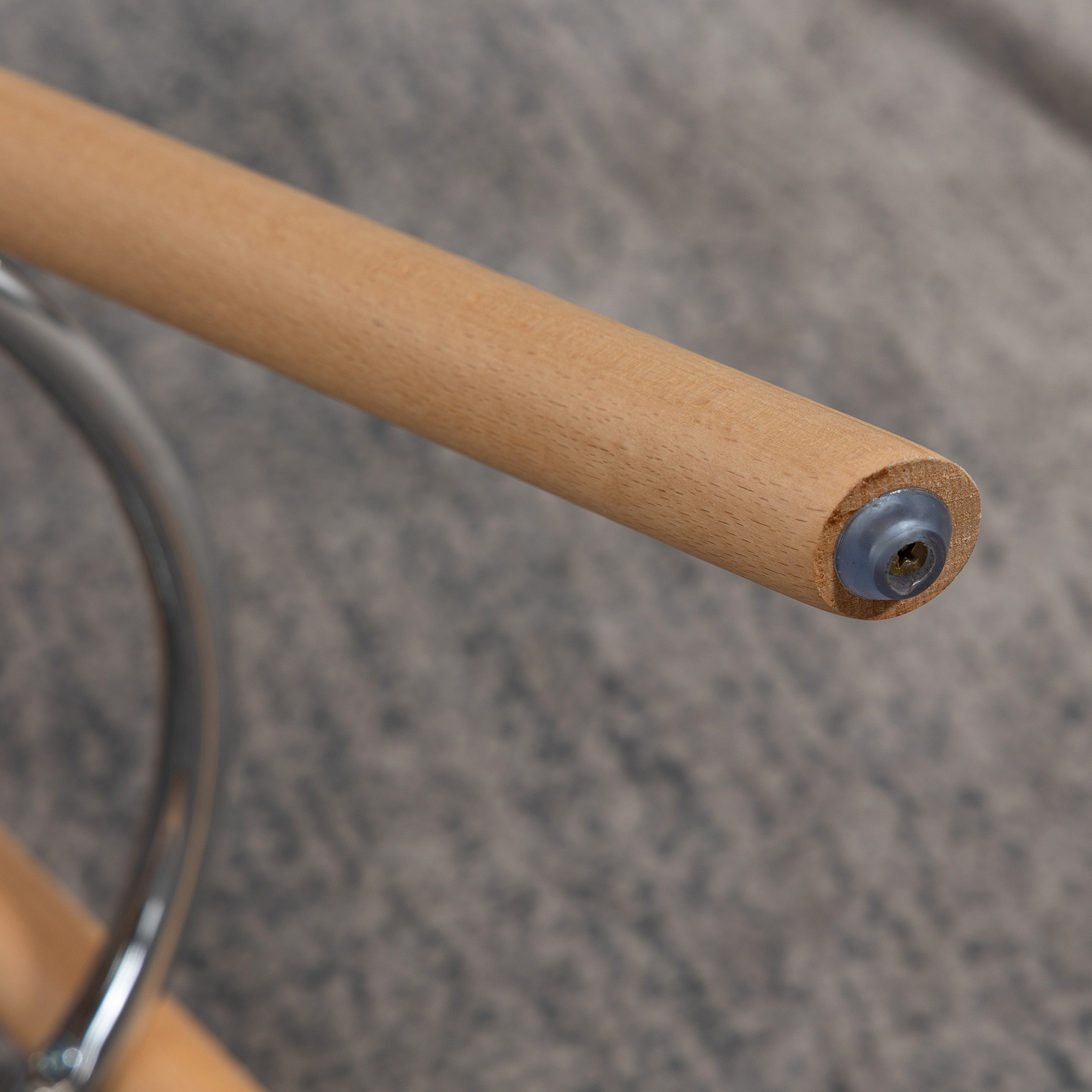 2er-Set Barhocker Barstühle Skandi-Design, Fußtstütze, 38,5 cm x 42,5 cm x 91 cm, Natur + Weiß