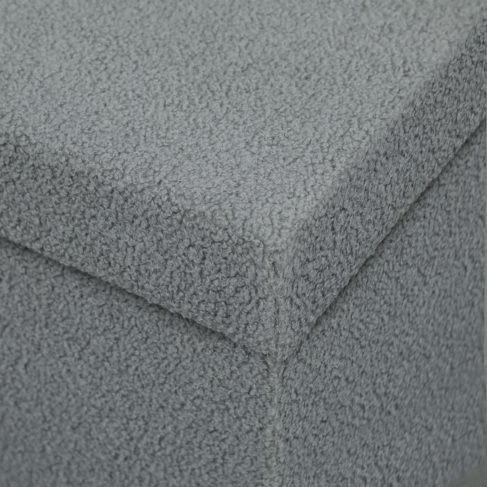 Aufbewahrungshocker, Polsterbank mit Stauraum und Deckel für Wohnzimmer, Schlafzimmer, Flur, Dunkelgrau