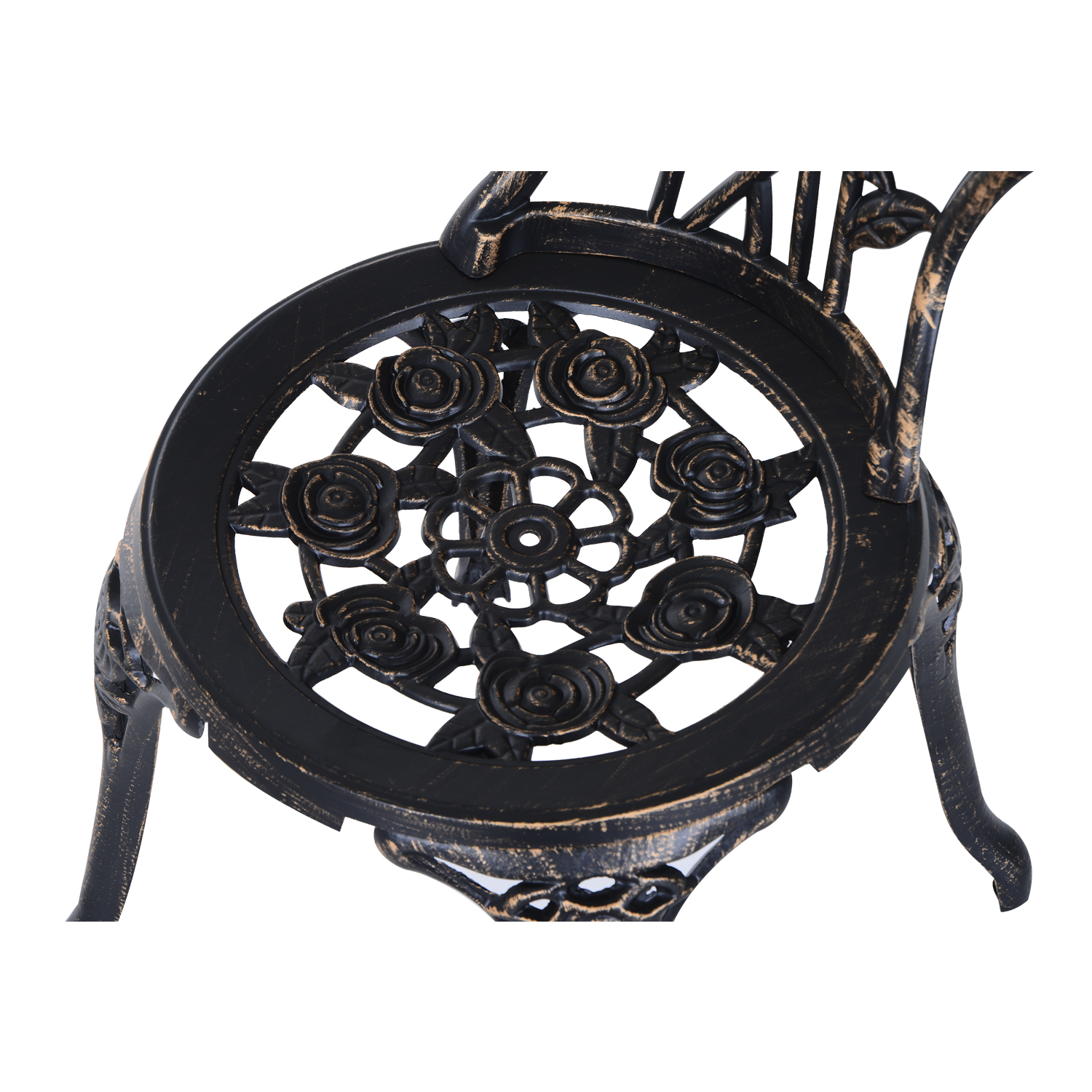 Gartenmöbel für 2 Personen Gartenset Sitzgruppe Balkonset Balkonmöbel Set Garnitur Tisch Stuhl Bronze