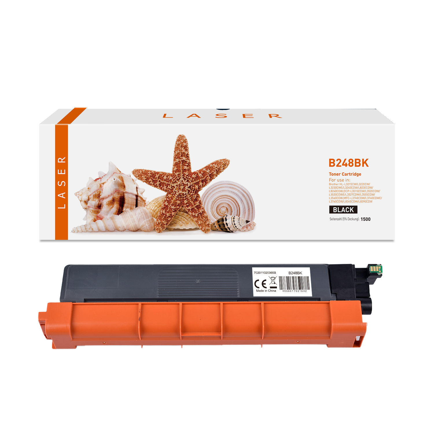 TN248schwarz alternativ Toner schwarz für Brother / TN248schwarz / 1.500 Seiten