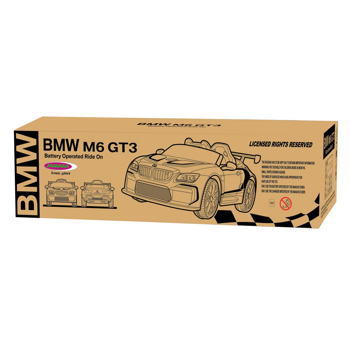 Kinderfahrzeug BMW M6 GT3 weiß