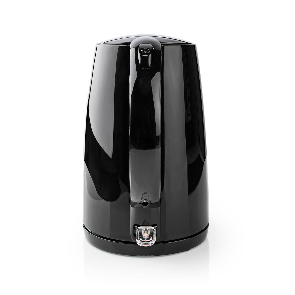 Wasserkocher | 1.7 l | Plastik | schwarz | Um 360 Grad drehbar | Verdecktes Heizelement | Strix Controller | Boil-dry protection