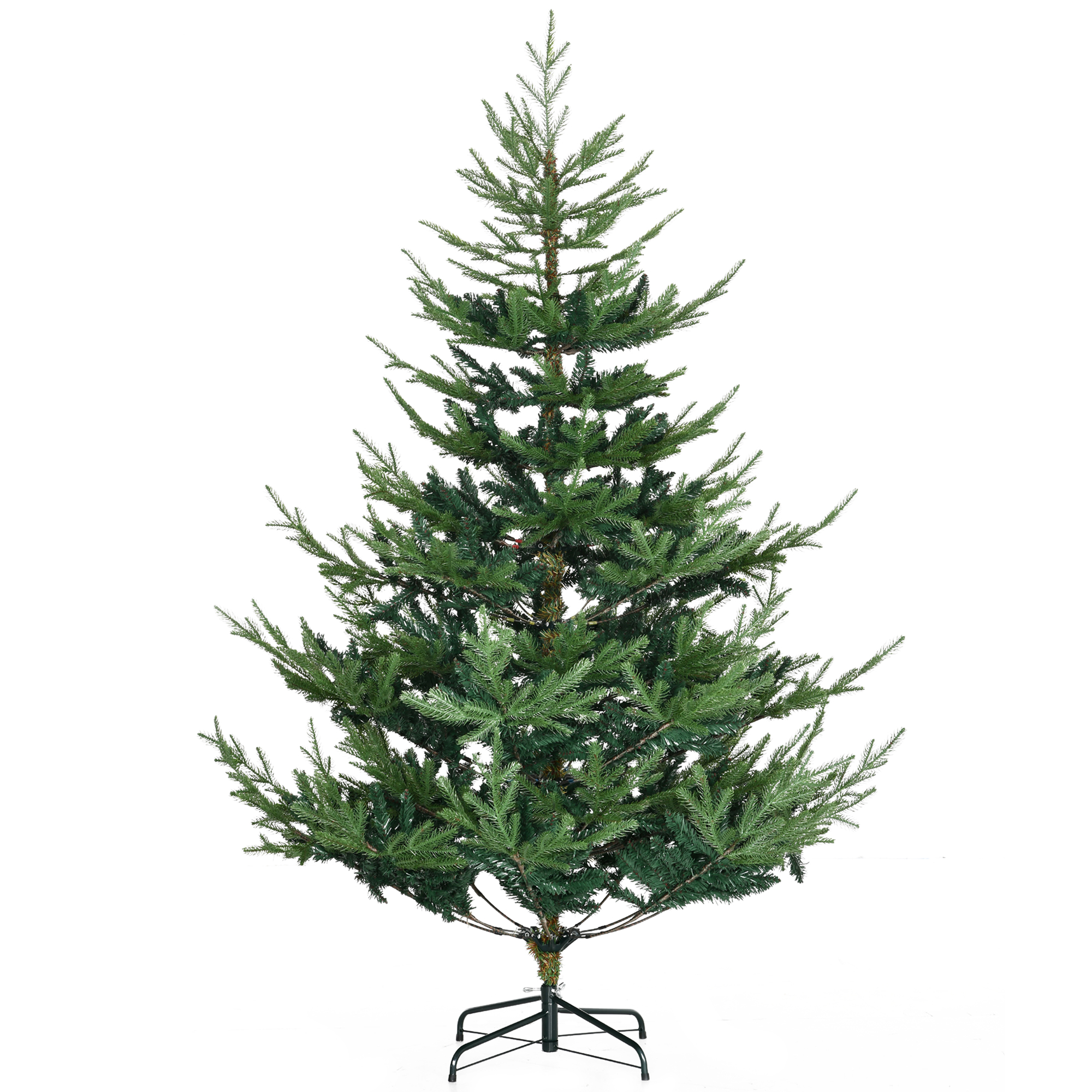 Künstlicher Weihnachtsbaum 180 cm Kieferbaum künstlich mit 795 Spitzen, klappbar Füße Stahlrahmen