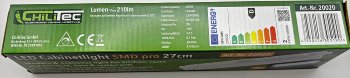 LED Unterbauleuchte "SMD pro" 27cm, 2W, 210lm, 6500k, Licht weiß