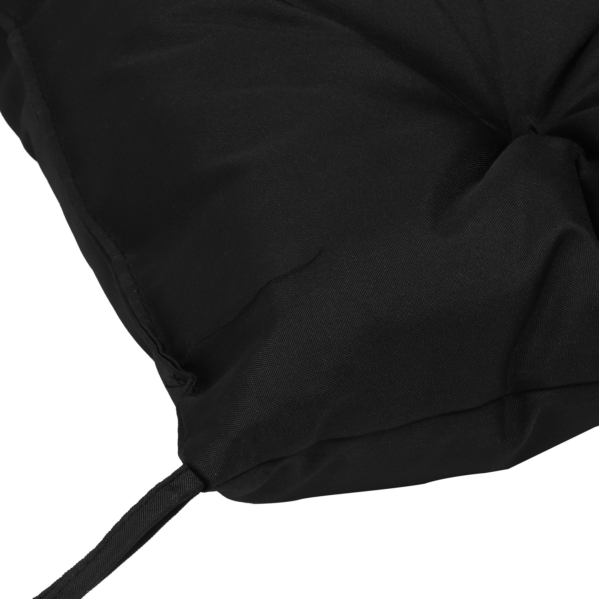 3 Sitzer Bankauflage 100x98x8 cm Bankkissen mit Bändern, Bankpolster für Gartenmöbel Hollywoodschaukel, Schwarz