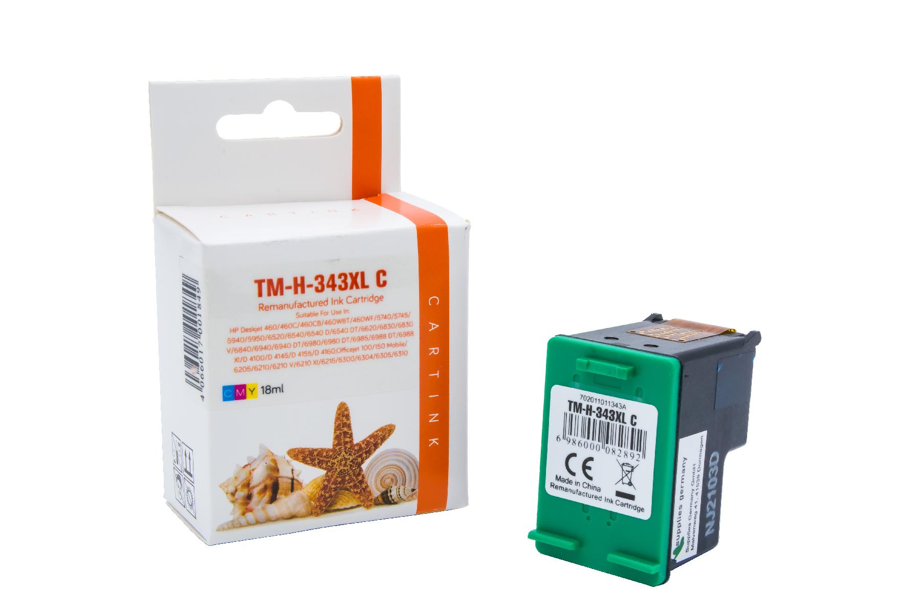 343 Refill Tinte Color für HP / C8766 / 18ml