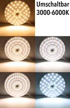 LED Umrüstmodul "UM48cct" für Leuchten, Ø 30cm, 48W, Magnethalter