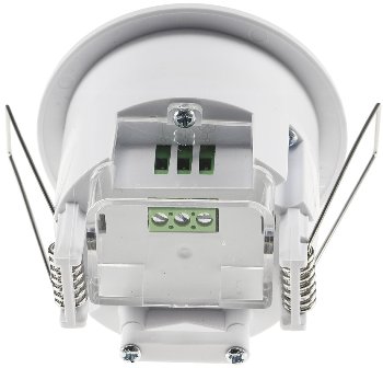 Decken-Einbau-Bewegungsmelder 360°, PIR, LED geeignet, 6m Detektion, weiß