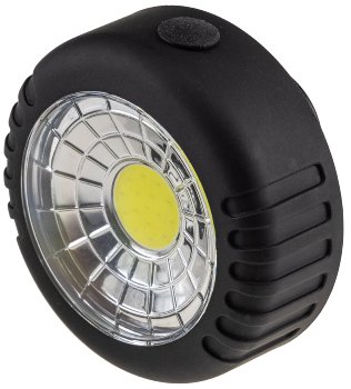 LED Arbeitsleuchte mit Magnet "COB 100", 3x AAA Batterie, Haken, 75x35mm, 6000k