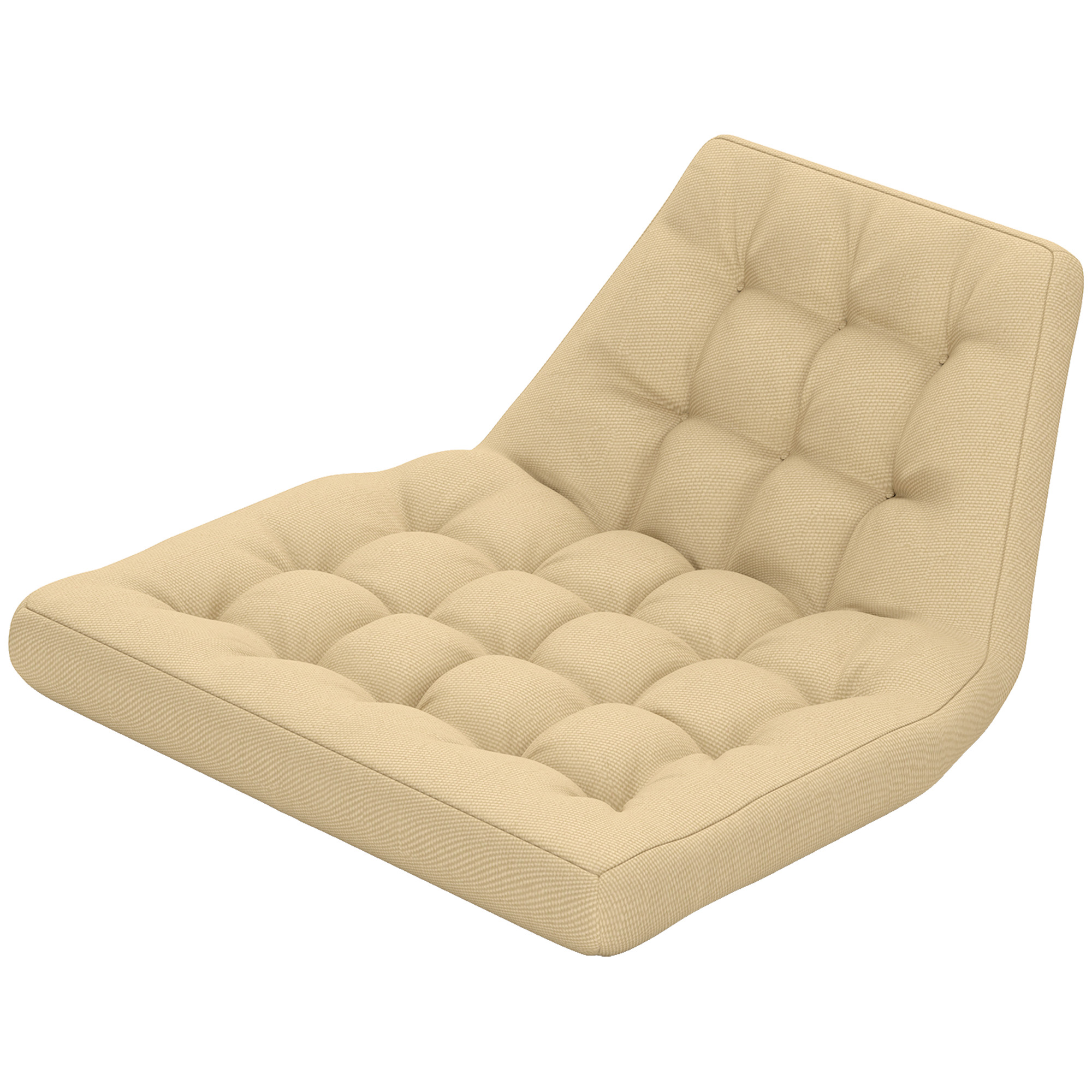 Sitzkissen, Außensitzkissen für Hängekorb und Schaukelstühle, Outdoor-Polsterkissen, Beige