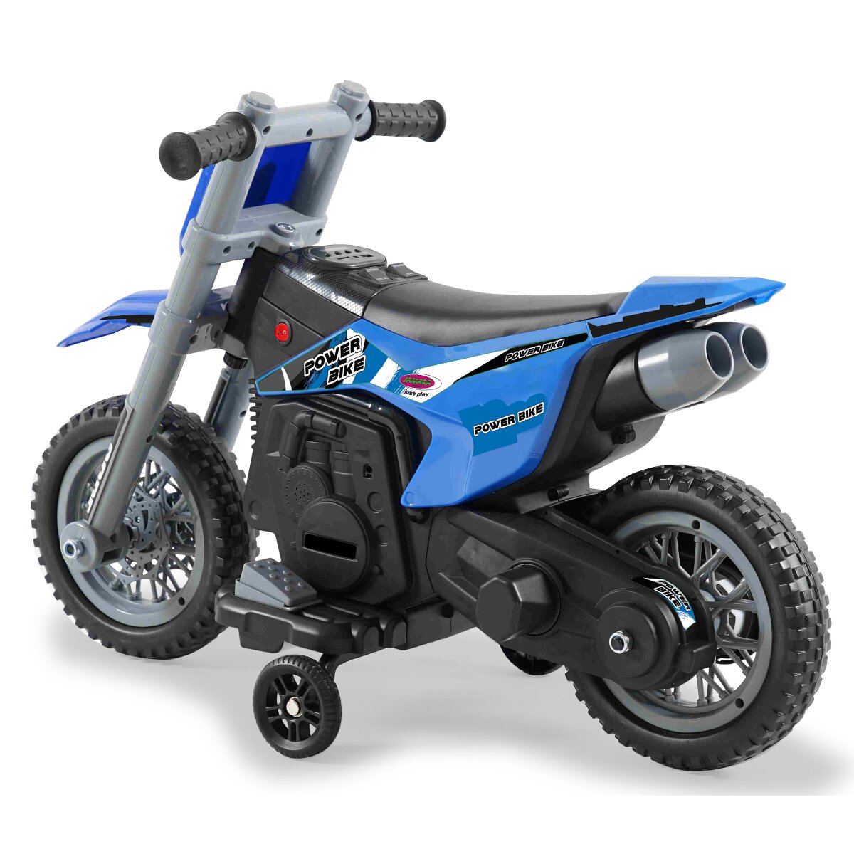 Kinderfahrzeug Motorrad Power Bike blau