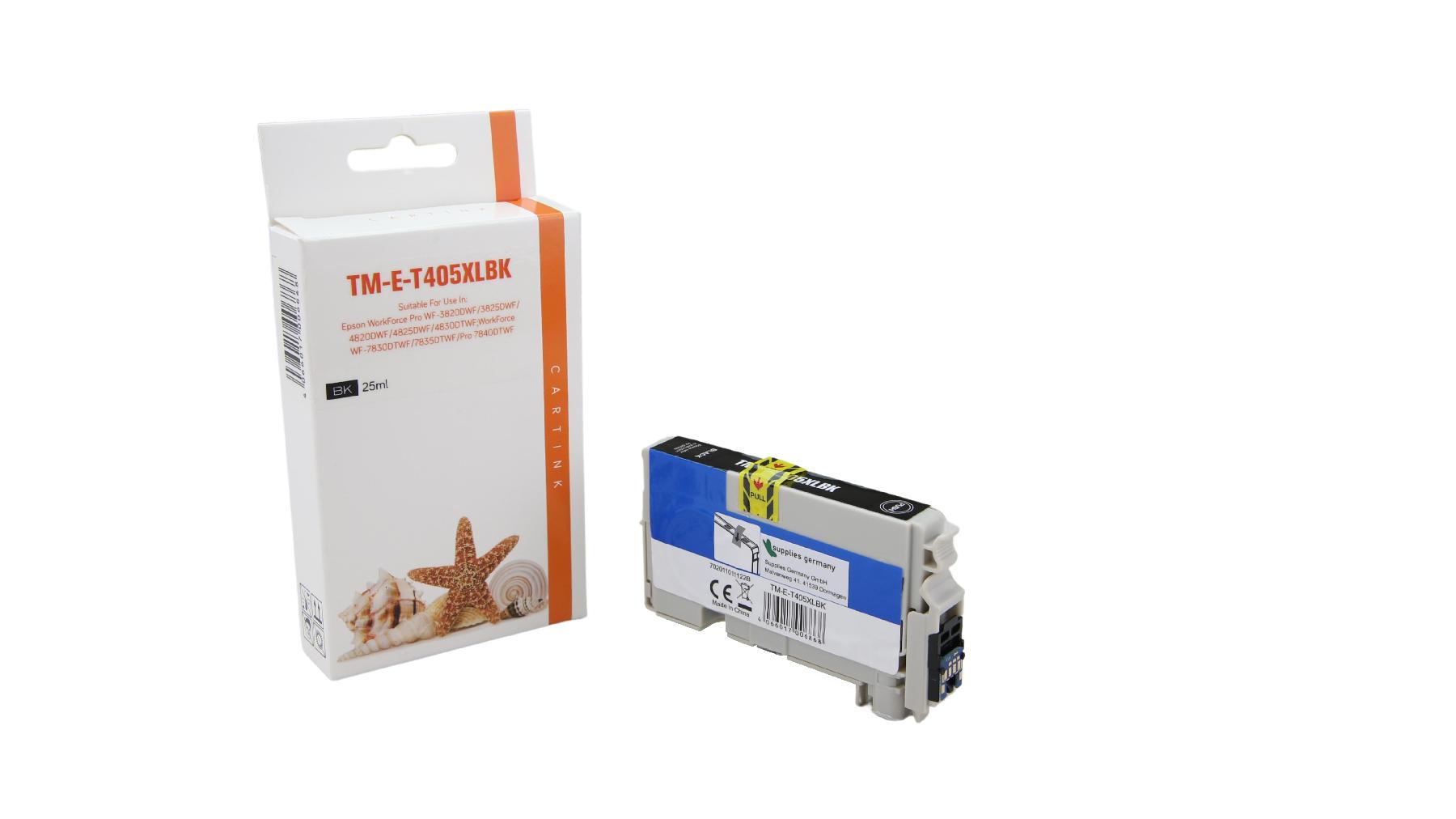 T405XLschwarz alternativ Seestern Tinte schwarz für Ep / C13T05H14010 / 25ml