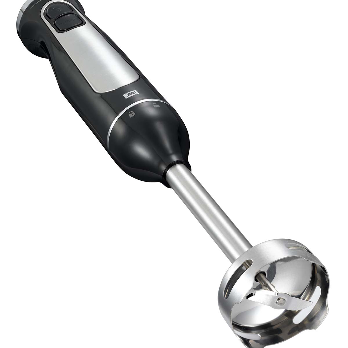 Stabmixer mit Zerkleinerer Schneebesen Tasse 600W schwarz / Edelstahl