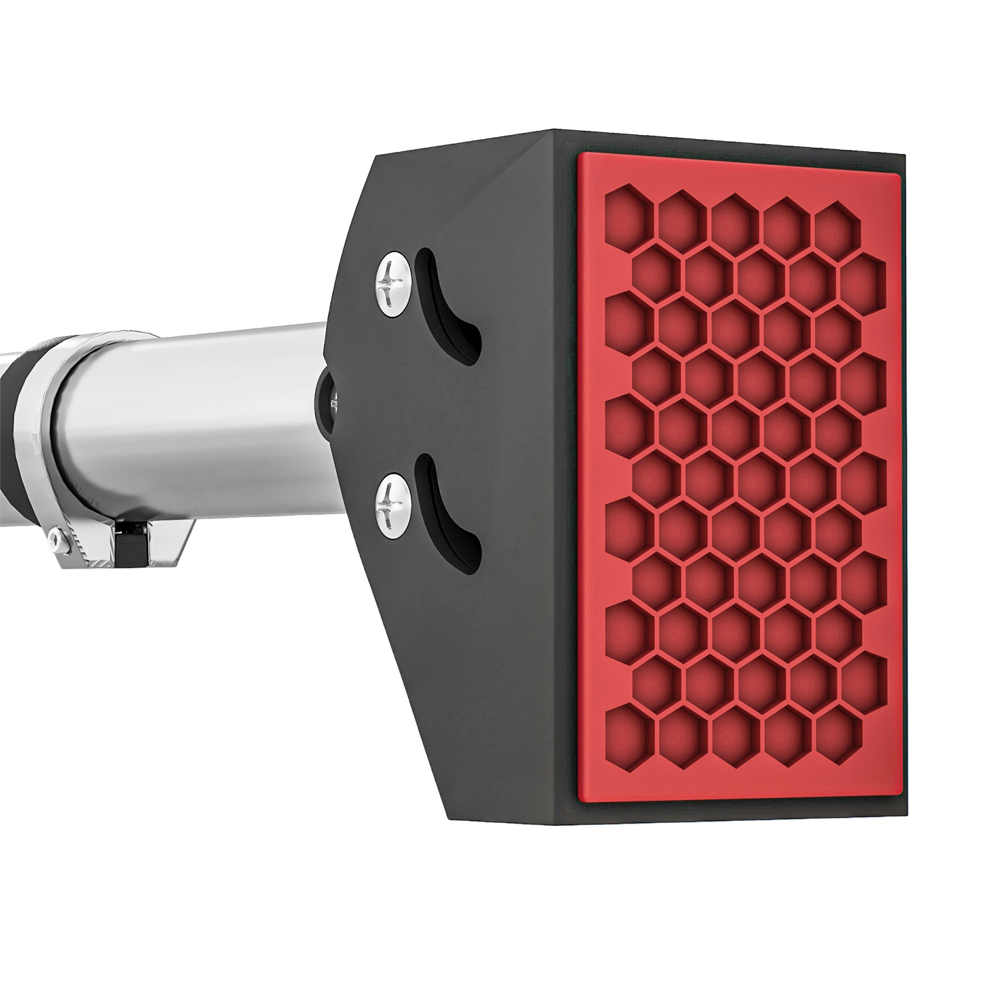 Klimmzugstange für Türrahmen, verstellbar, ohne Bohren, Stahl, bis 200 kg, 75-92 x 10 x 7 cm, Schwarz/Rot