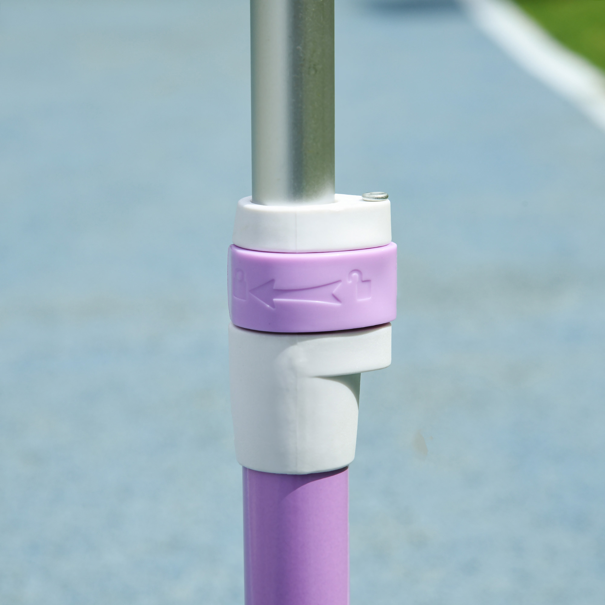 Kinderroller, LED-Räder, sanfte Fahrt, anpassbare Höhe, Kunststoff, Stahl, Lila