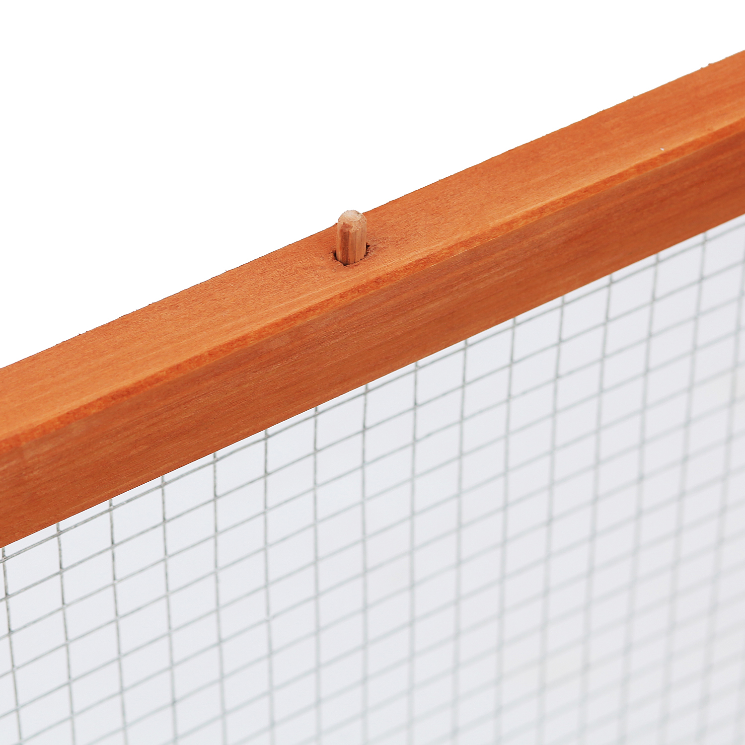 Hasenstall Winterfest Kaninchenstall aus Holz 181x100x48 cm Kaninchenkäfig mit Freilaufgehege, 2 Türen, Metallgitter, Hasenkäfig für Kaninchen, Meerschweinchen Outdoor Natur