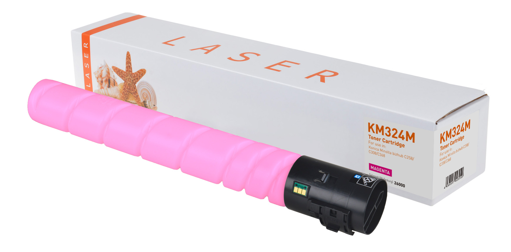 TN324M alternativ Toner Magenta für KonicaMinolta / A8DA350 / 26.000 Seiten