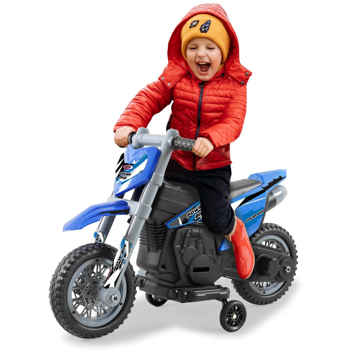 Kindermotorrad Power Bike blau