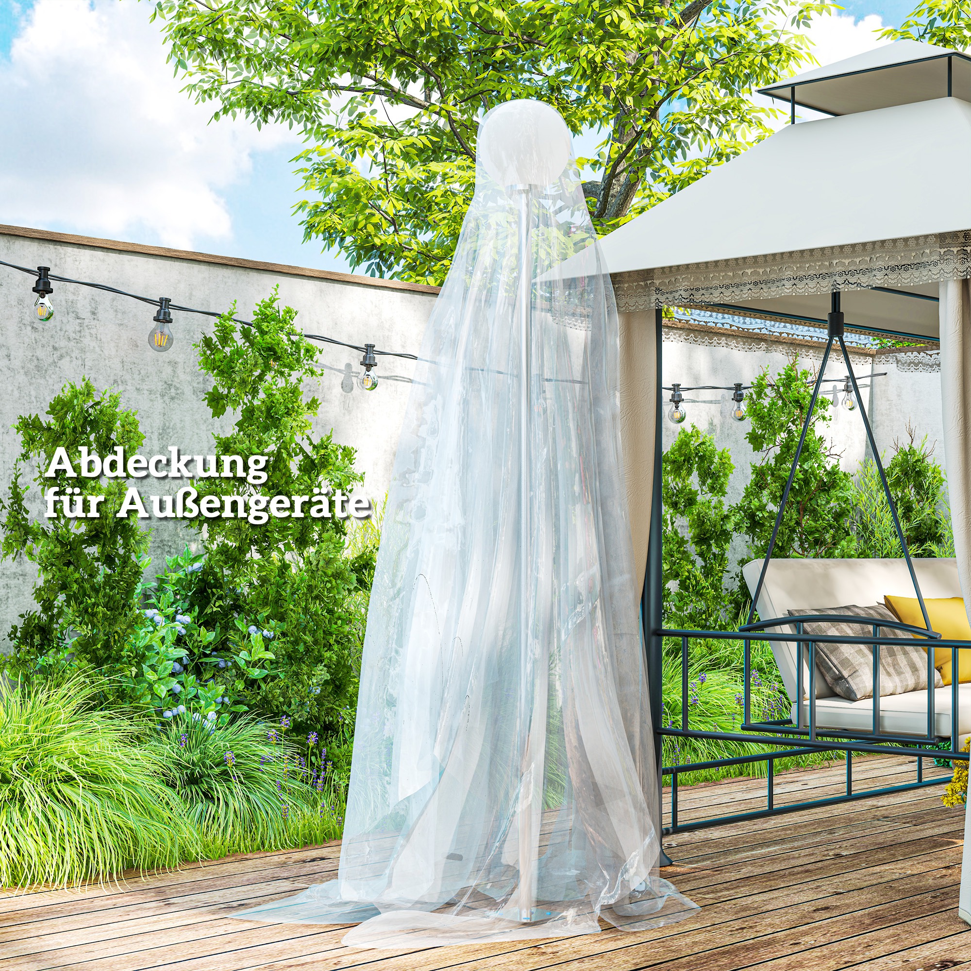 Gewächshausabdeckung aus Kunststoff, Plane zum Abdecken von Pflanzen, UV-beständig, Wasserfest, 8 x 10 m