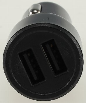 USB Kfz-Ladegerät "Duo 4,8A" 24W, In 12-24V=, Out 5V= 4,8A,  2x USB