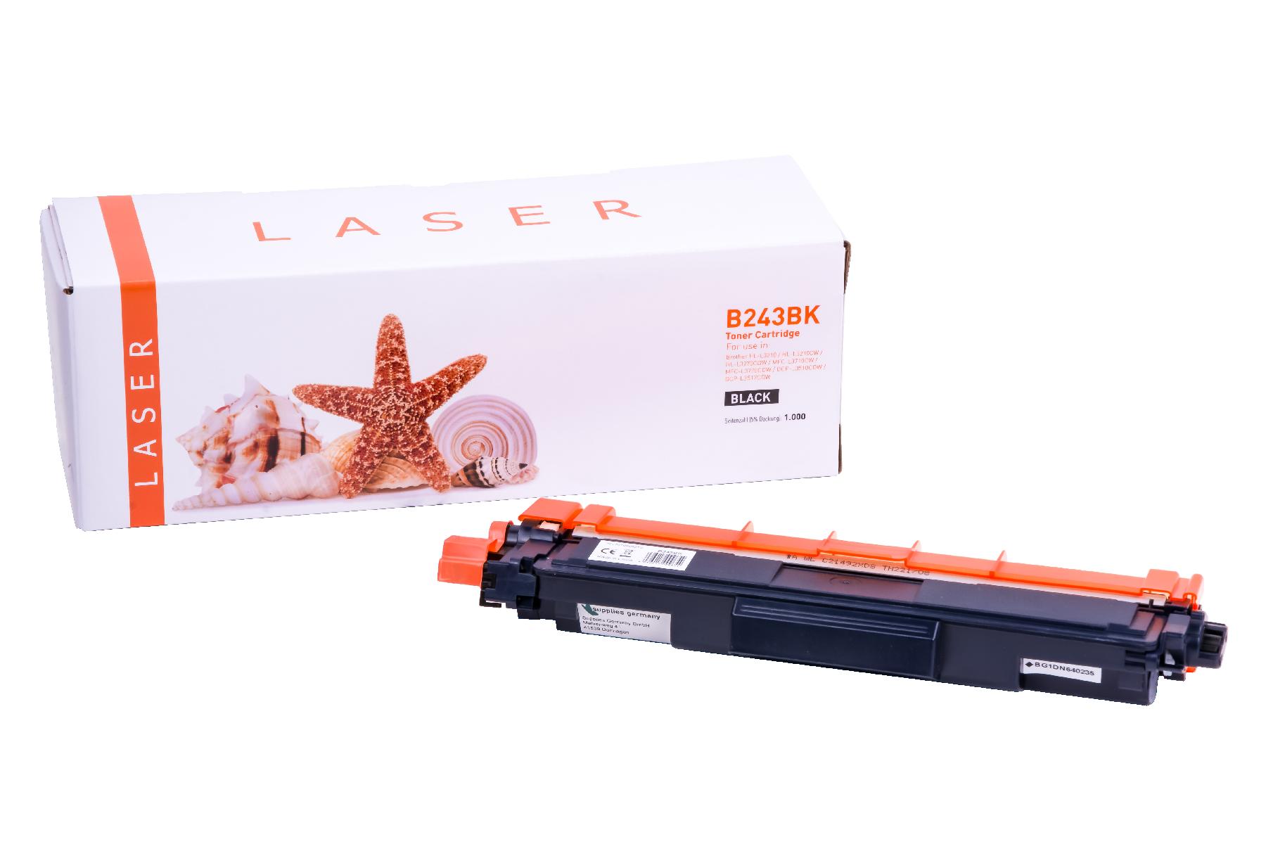 TN243BK alternativ Toner black für Brother / TN243BK / 1.000 Seiten