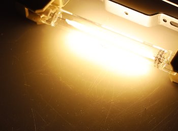LED Strahler 8W R7s "RS118 COB8", 360°, 3000k, 920lm, 118mm, warmweiß