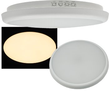 LED Deckenleuchte "SALAO 16 WW" IP54, 16W, 1500lm, 3000K, HF Bewegungsmelder LED Deckenleuchte "SALAO 16 WW" IP54, 16W, 1500lm, 3000K, HF Bewegungsmelder