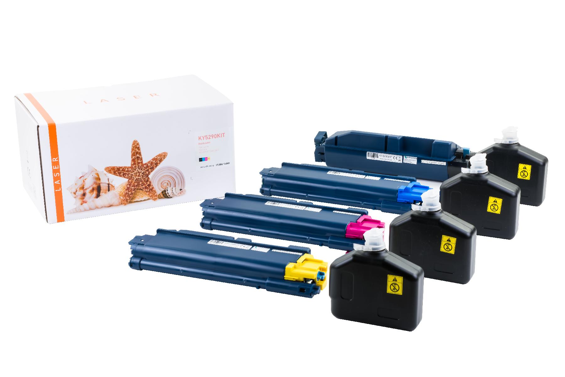 TK5290KIT alternativ Toner Rainbowkit für Kyoce / TK5290 / BK17.000 / CMY13.000 Seiten